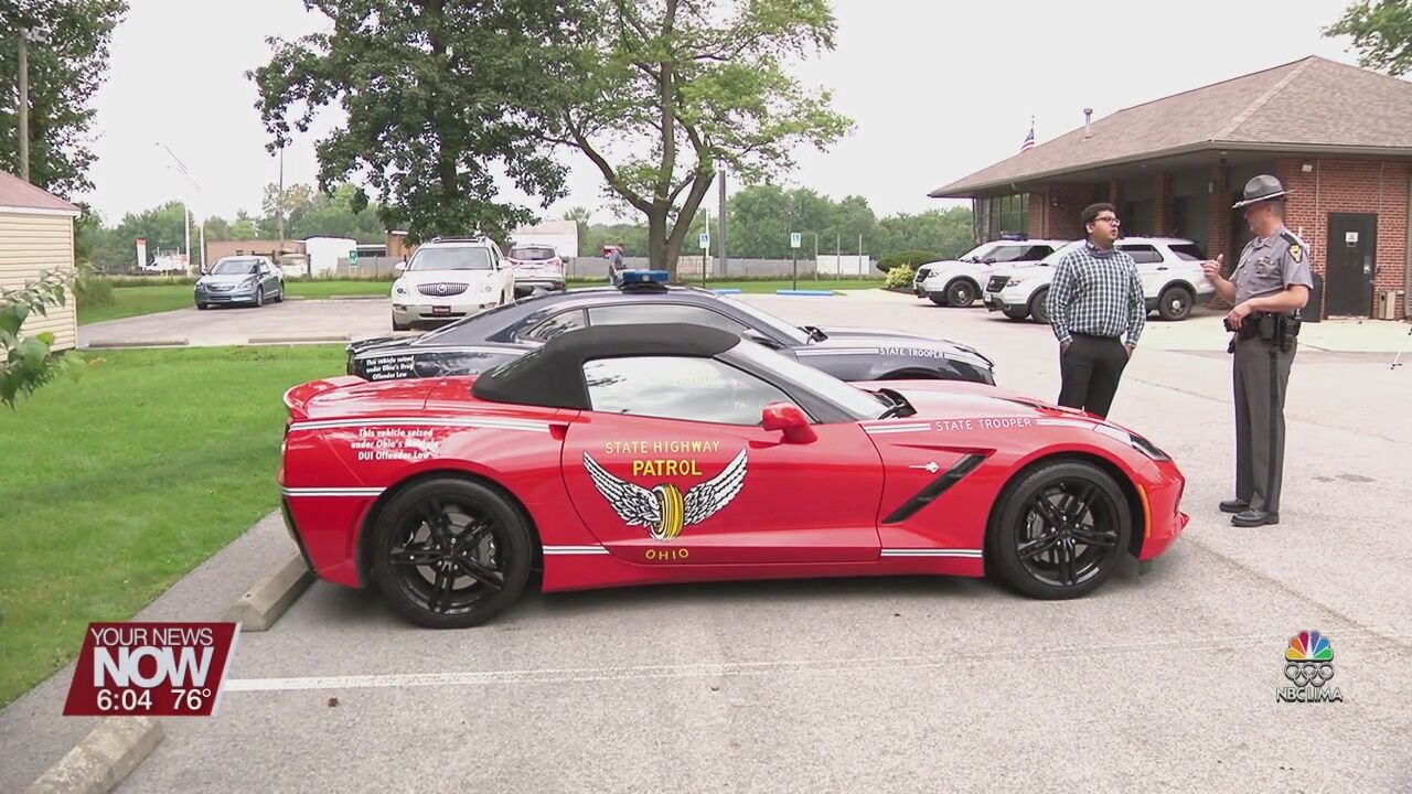 Repurposed cars to help spread driver safety education for Ohio Highway Patrol